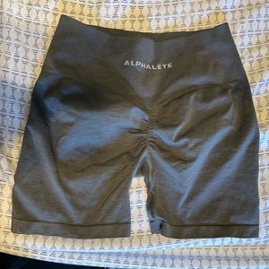 Alphalete grey amplify shorts